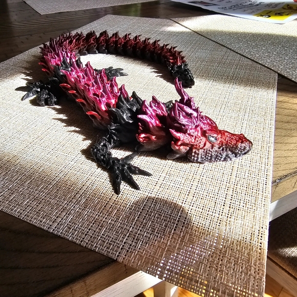 XL Articulated Crystal Dragon Toy - As Seen On TikTok! - Picture 3 of 4